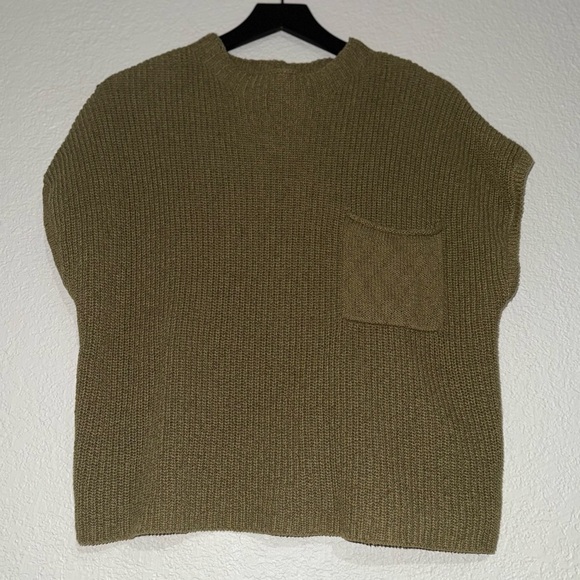 FREE PEOPLE |  Freya Sweater in Olive size L NWT - Picture 4 of 6